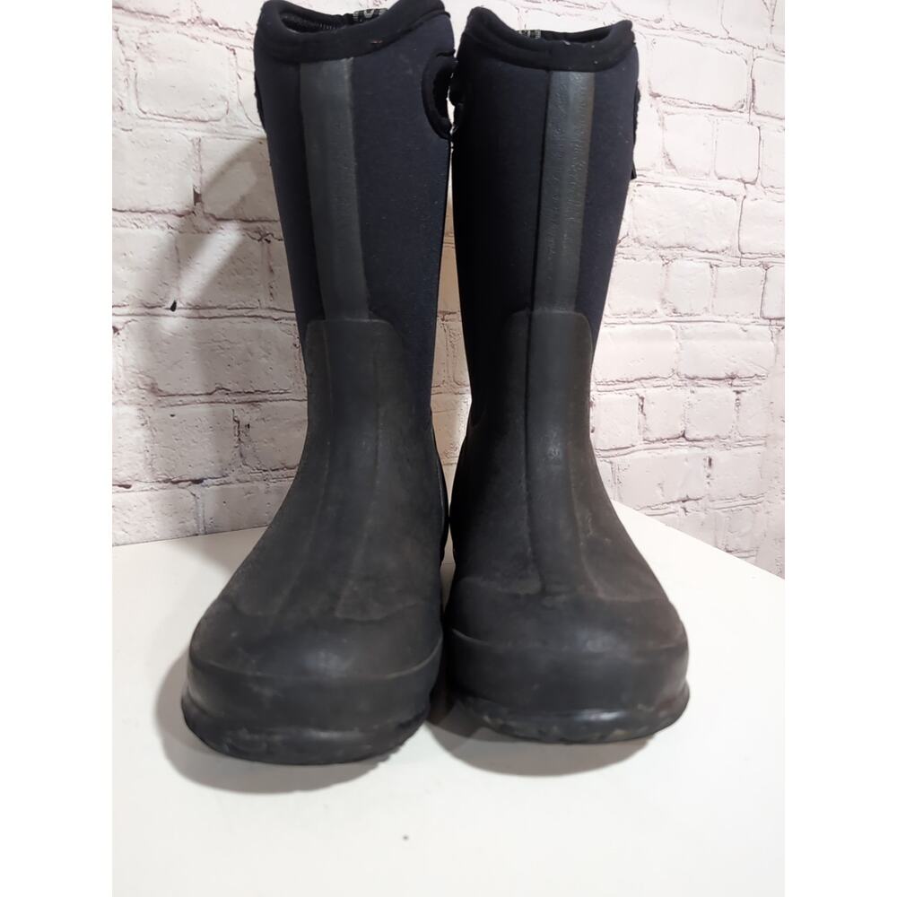 Bogs Classic High Boots Youth Boys 2 Black Rain Winter Waterproof Insulated Snow - Picture 6 of 11